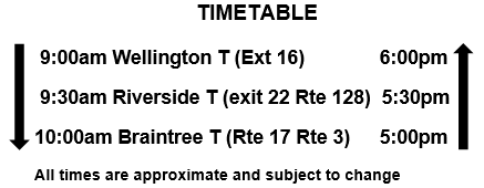 Edaville Railroad timetable